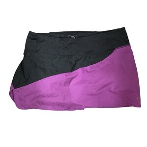 The North Face Black and Purple Skorts with Asymmetrical Design size medium